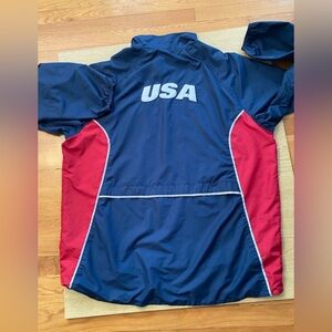 Nike Navy & Red USA Soccer Pullover windbreaker